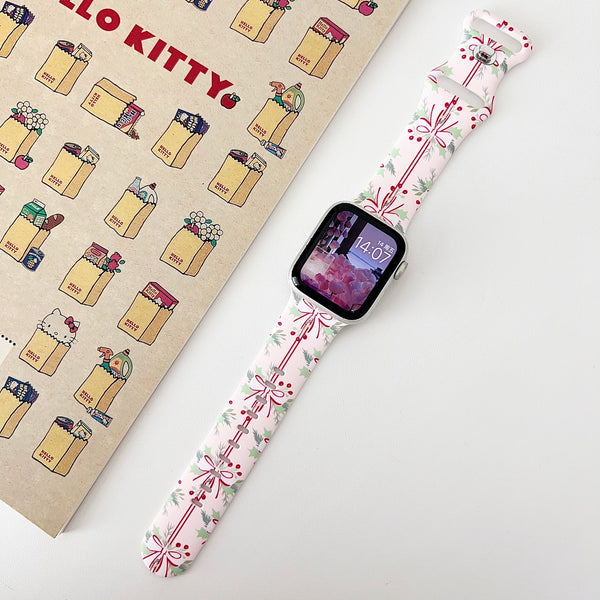 Christmas Silicone Prints in Ribbon Bow