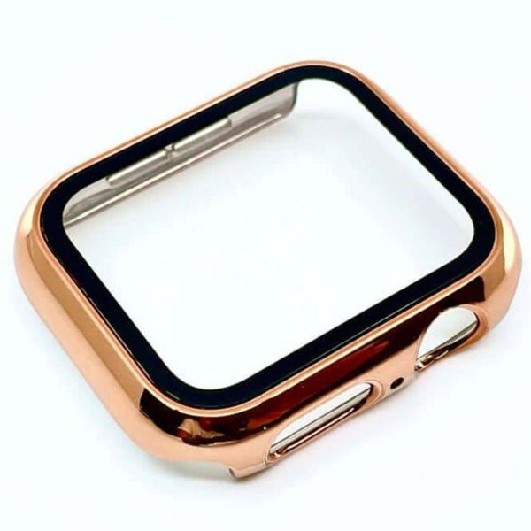 Modbands Rose Gold Tempered Glass Screen Protector Apple Case