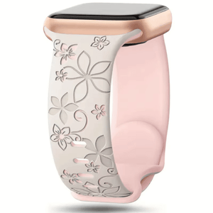 Modbands Starlight Pink Sand DuoTone Floral Silicone Apple Watch band