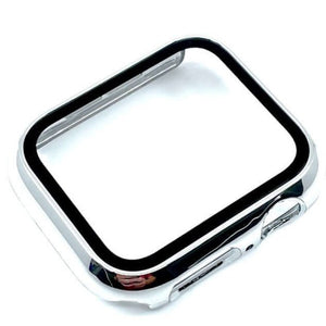 Modbands Gloss Silver Tempered Glass Clip-On Screen Protector Apple Case
