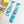 Modbands Marble Silicone - Blue Apple Watch band