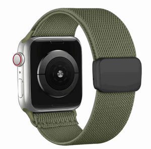 Modbands Inverness Green Magnetic Nylon Loop Apple Watch band