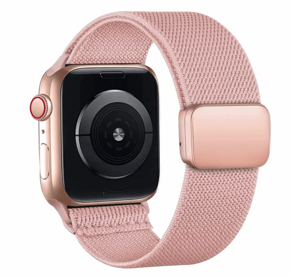 Modbands Pink Magnetic Nylon Loop Apple Watch band