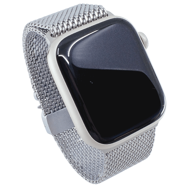 Modbands Silver New Milanese Loop Apple Watch band