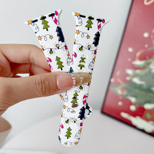 Modbands Tree and Lights Christmas Silicone Prints Apple Watch band
