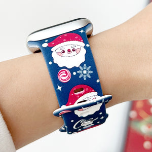 Modbands Christmas Silicone Prints Apple Watch band