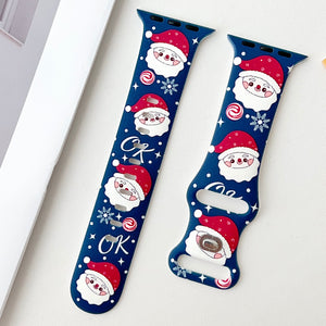 Modbands Christmas Silicone Prints Apple Watch band