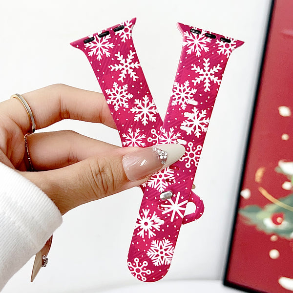 Modbands Christmas Silicone Prints Apple Watch band