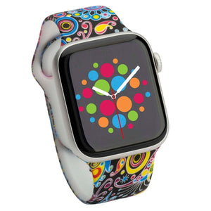 Modbands Paisley Classic Silicone Designs Apple Watch band