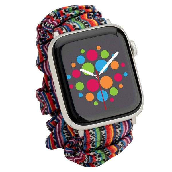 Modbands Colourful Stripe Scrunchie Apple Watch band