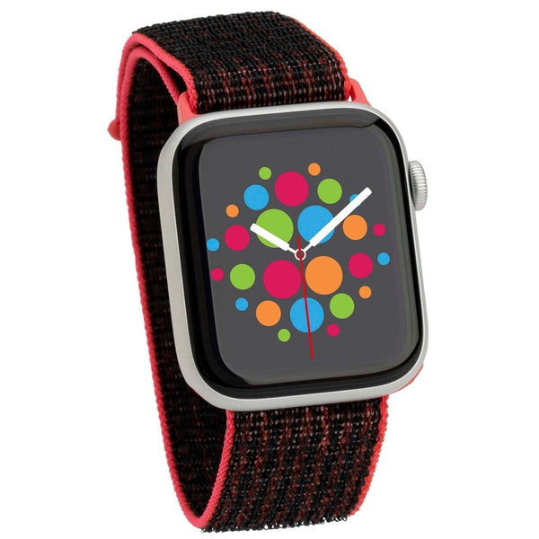 Modbands Black Deep Red Sport Loop Apple Watch band