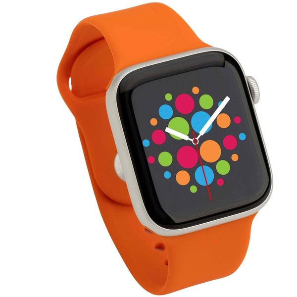 Modbands Orange Classic Silicone Apple Watch band