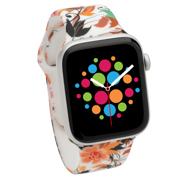 Modbands Floral Classic Silicone Designs Apple Watch band