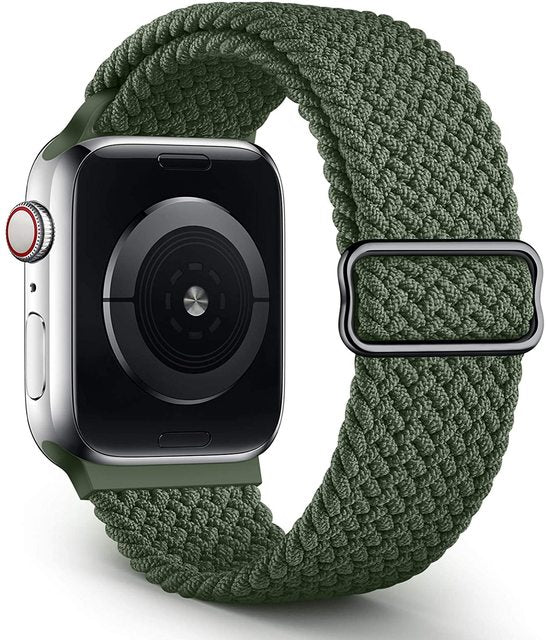 Modbands Inverness Green Braided Loop Apple Watch band